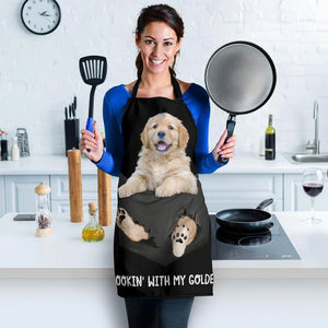 Golden Retriever  Cookin' With Me Apron