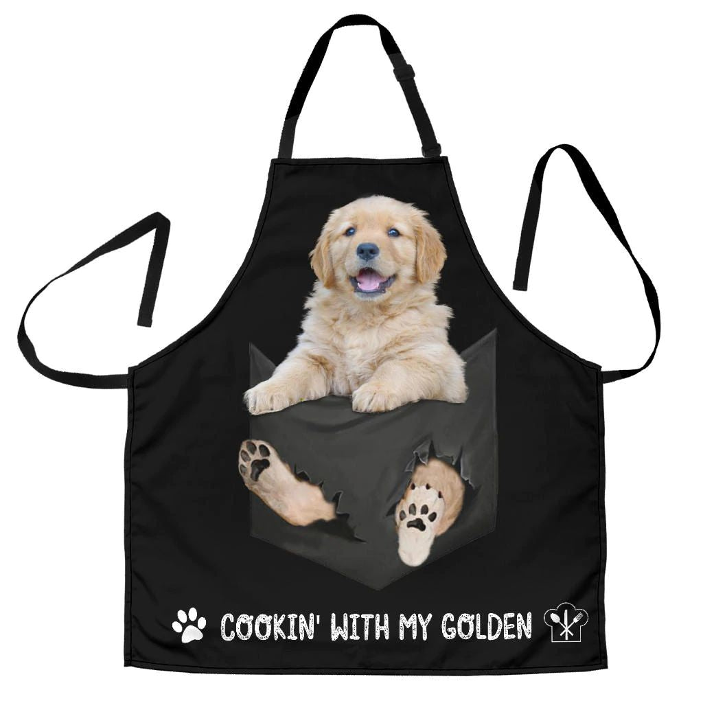 Golden Retriever  Cookin' With Me Apron