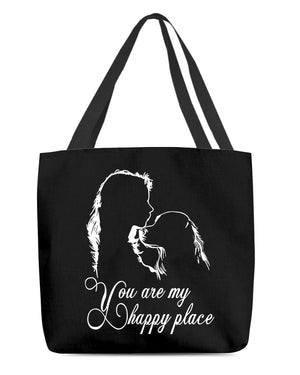 Golden Retriever You Are My Happy Place-Cloth Tote Bag