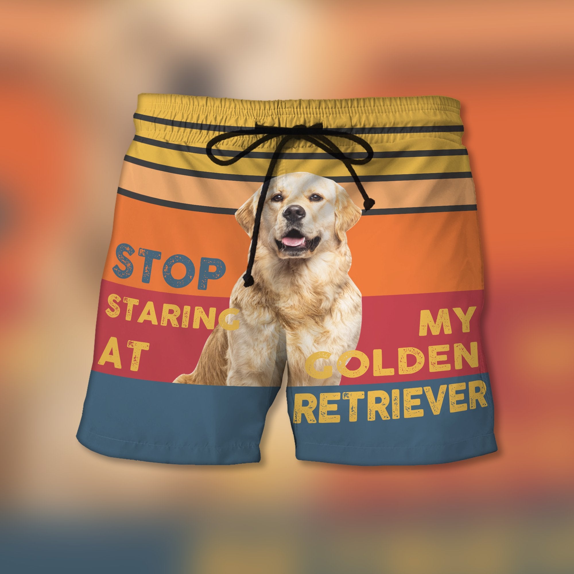 Stop Staring At My Golden Retriever - Custom Trunks