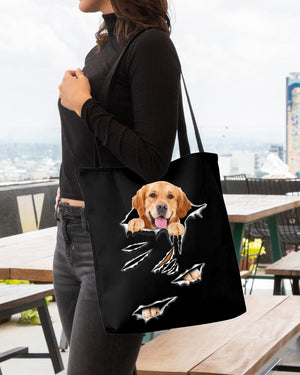 Cracks-Golden Retriever-Cloth Tote Bag