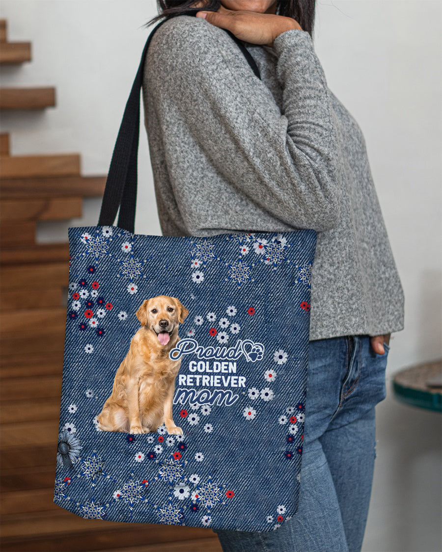 Golden Retriever (2) Pround Mom-Cloth Tote Bag