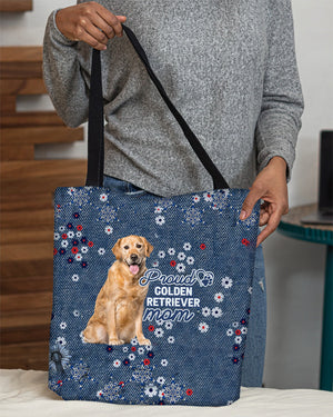 Golden Retriever (2) Pround Mom-Cloth Tote Bag