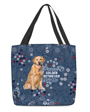 Golden Retriever (2) Pround Mom-Cloth Tote Bag