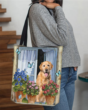 Golden Retriever (2) Today I Choose Joy-Cloth Tote Bag