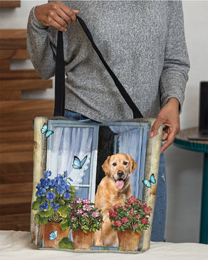 Golden Retriever (2) Today I Choose Joy-Cloth Tote Bag