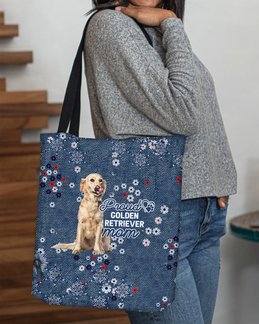 Golden Retriever (3) Pround Mom-Cloth Tote Bag