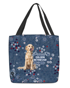 Golden Retriever (3) Pround Mom-Cloth Tote Bag