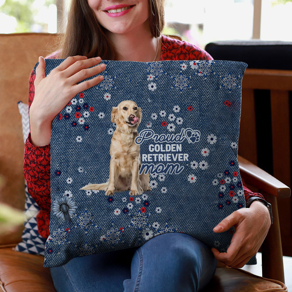 Golden Retriever (3) Pround Mom-Pillow Case