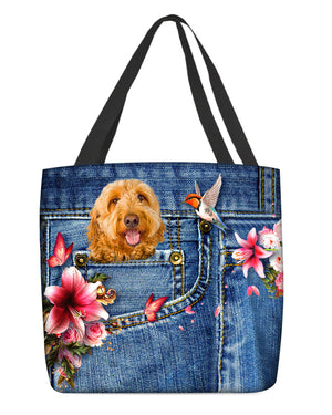 Goldendoodle-Lily Cloth Tote Bag