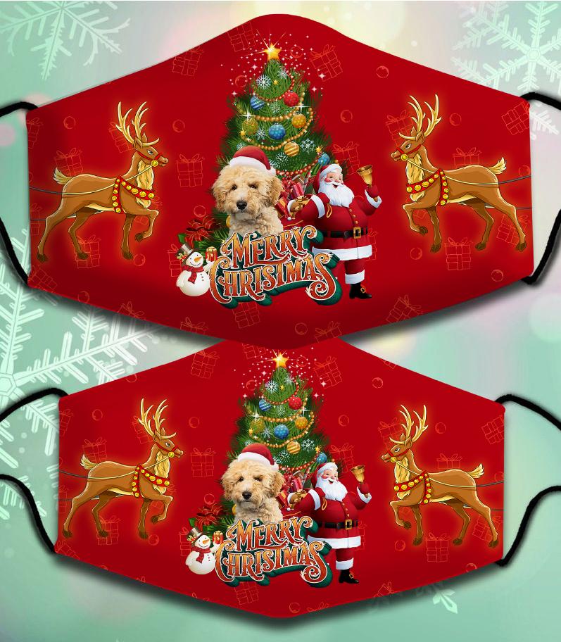 Goldendoodle 3-Santa Claus&Dog-Veil