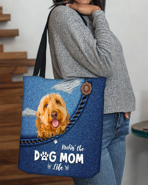 Goldendoodle-Dog Mom Life-Cloth Tote Bag