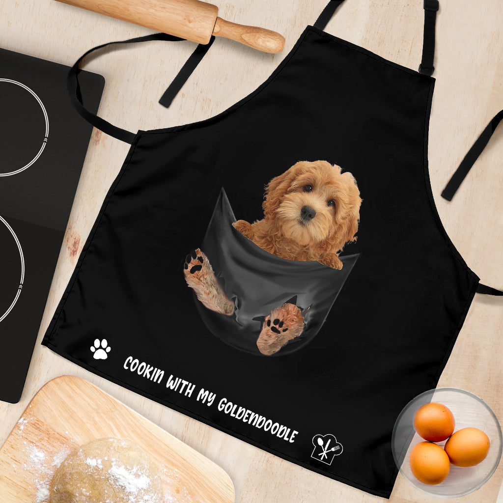 Goldendoodle Cookin' With Me Apron