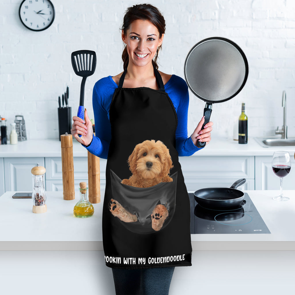 Goldendoodle Cookin' With Me Apron
