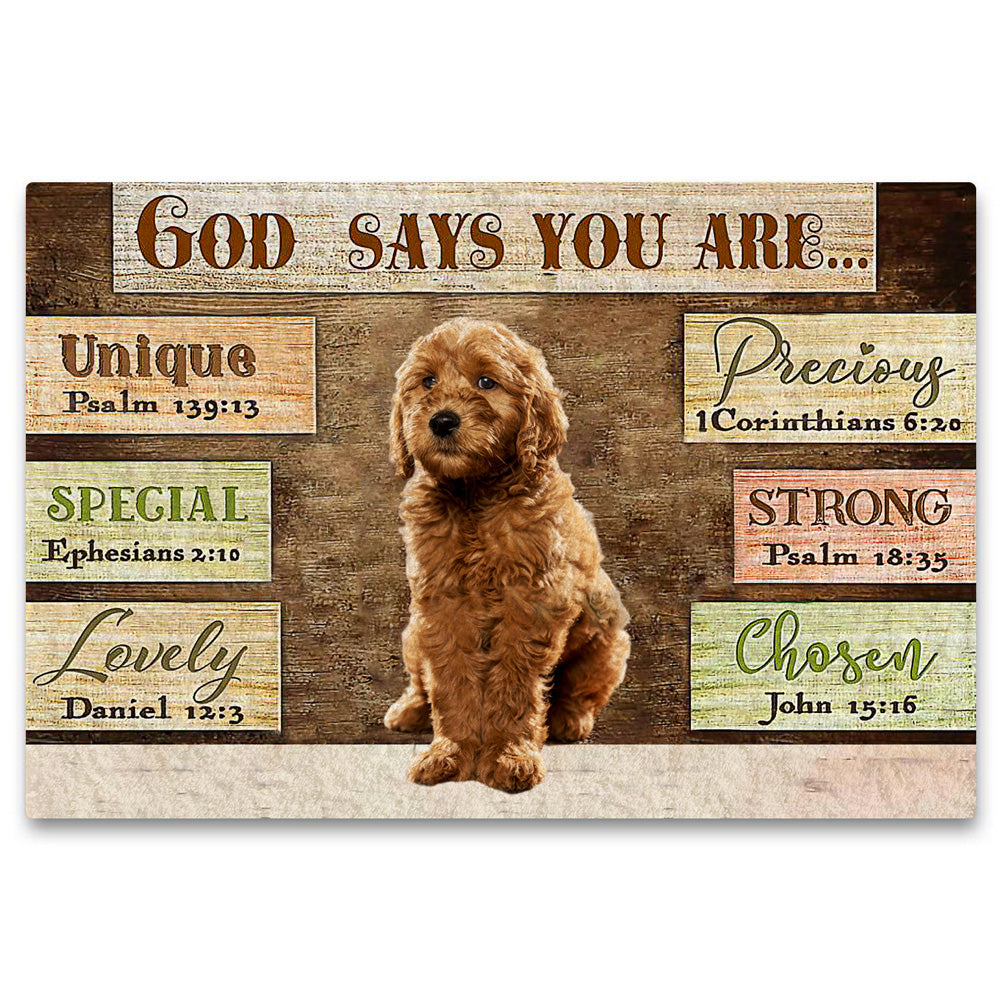 Goldendoodle God Says You Are Doormat