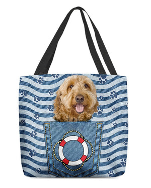 Goldendoodle On Board-Cloth Tote Bag