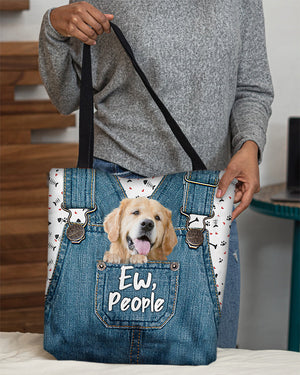 Golden retriever-EW people-Cloth Tote Bag