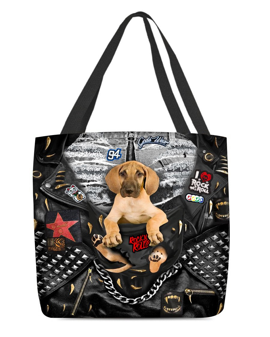 Great Dane-Rock Dog-Cloth Tote Bag