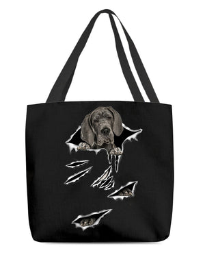 Cracks-Great Dane 1-Cloth Tote Bag