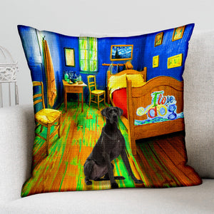 Great Dane 2 In the Bedroom-Pillow Case