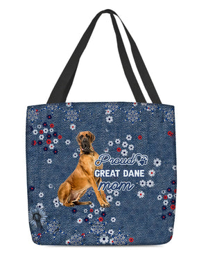 Great Dane Pround Mom-Cloth Tote Bag