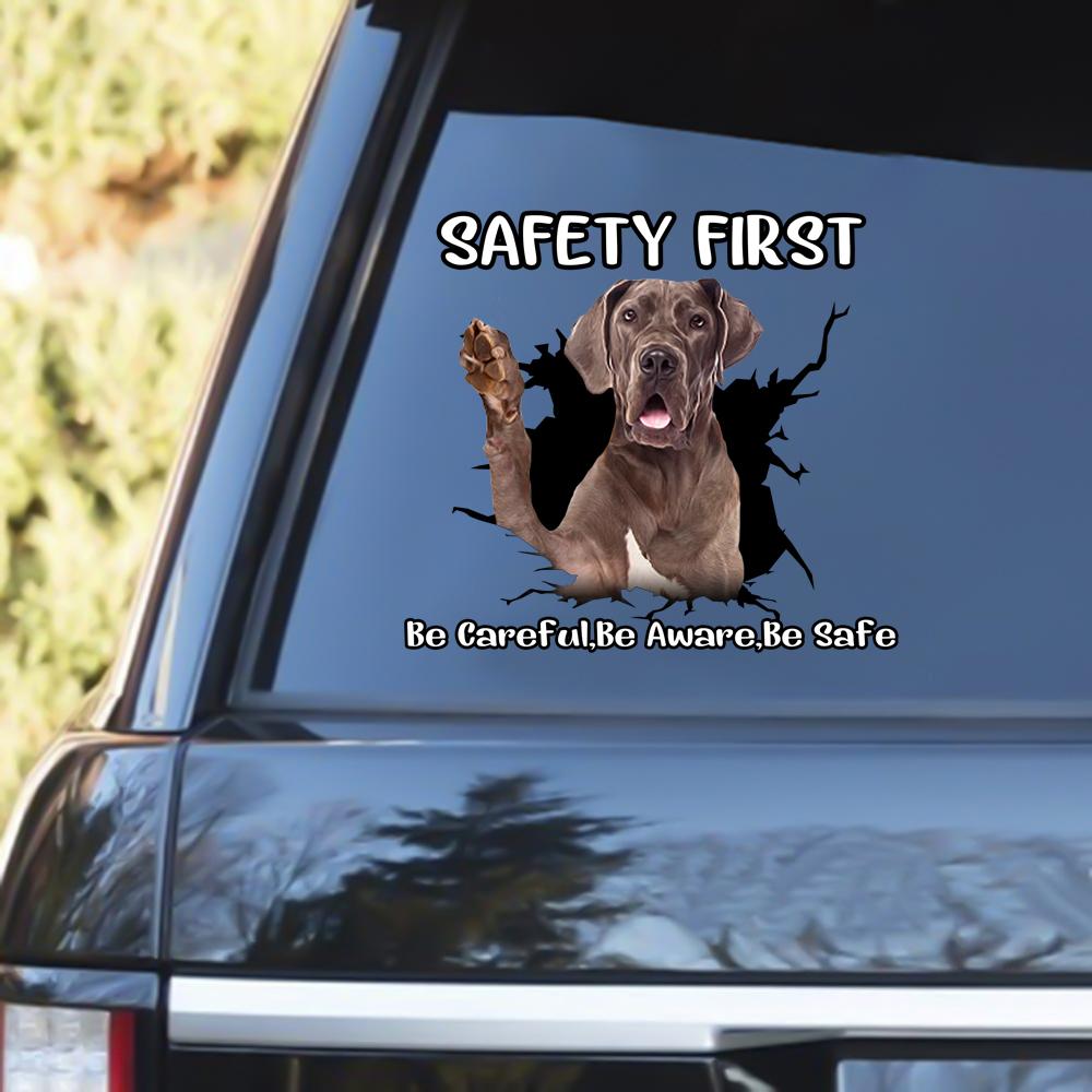 Great Dane Safety First Decal