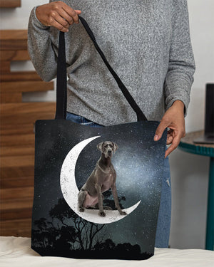 Great Dane (3)-Sit On The Moon-Cloth Tote Bag