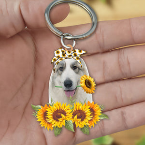 Great Pyrenees-Dog Mom Keychain