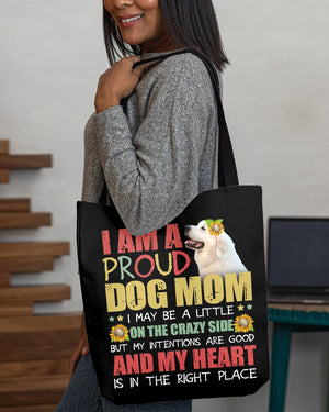 Great Pyrenees-Right Place-Cloth Tote Bag