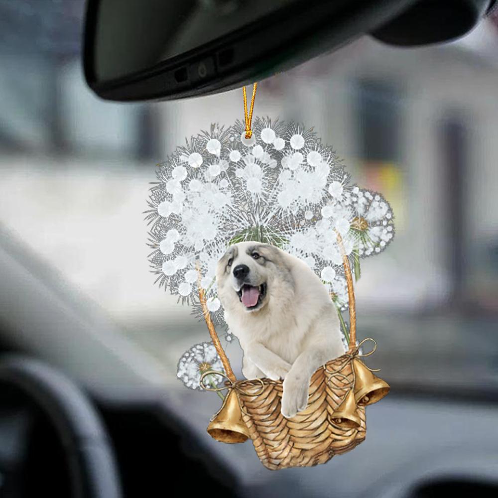 Great Pyrenees-Dandelion-Two Sided Ornament