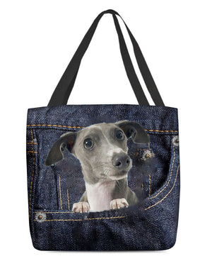 Greyhound-Dark Denim-Cloth Tote Bag