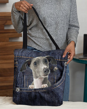 Greyhound-Dark Denim-Cloth Tote Bag