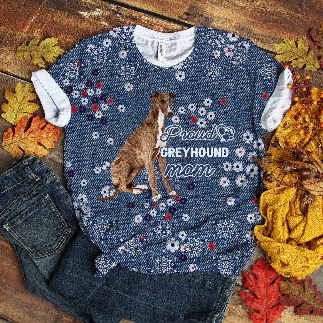 Greyhound-Pround Mom T-shirt