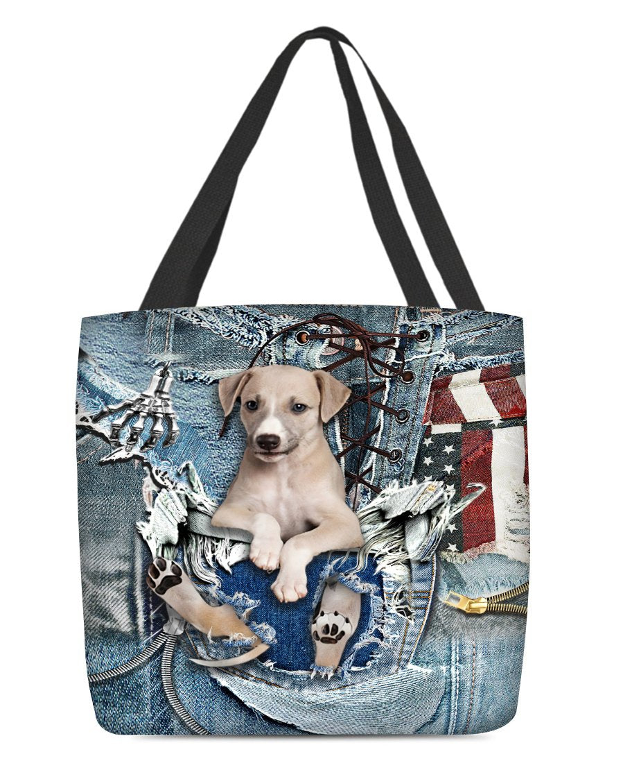 Greyhound-Ripped Jeans-Cloth Tote Bag