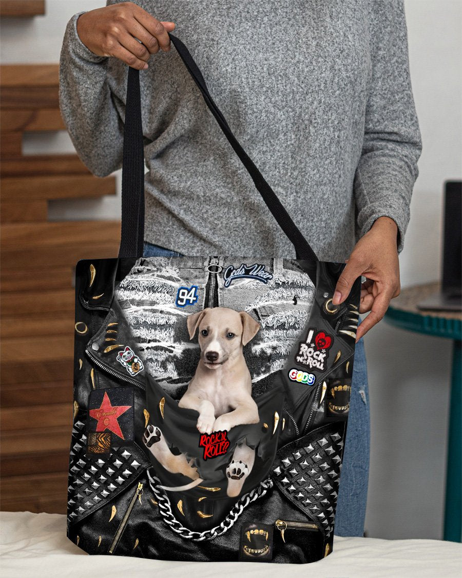 Greyhound-Rock Dog-Cloth Tote Bag