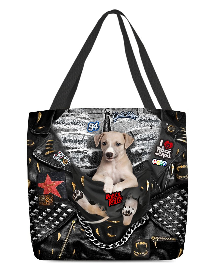Greyhound-Rock Dog-Cloth Tote Bag