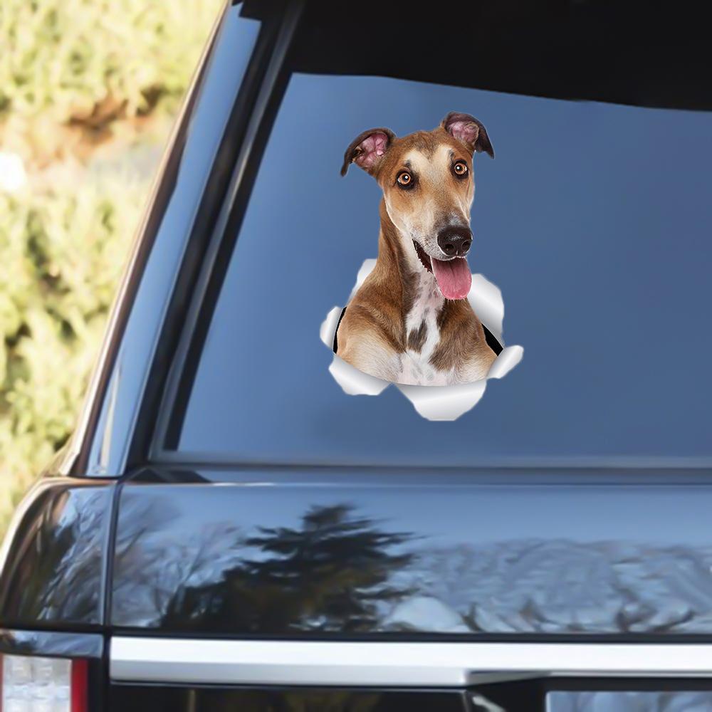 Greyhound Out Of The Window Decal