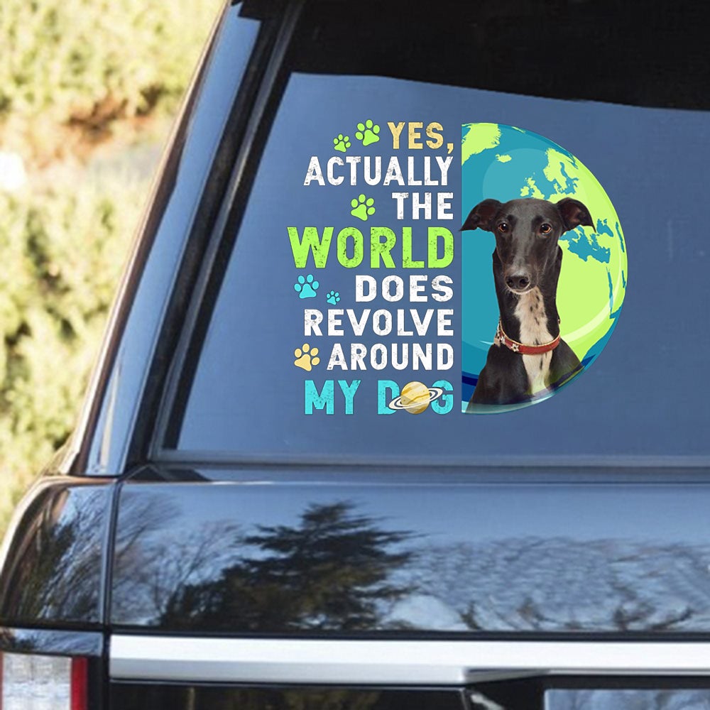 Greyhound Revolve Around Decal