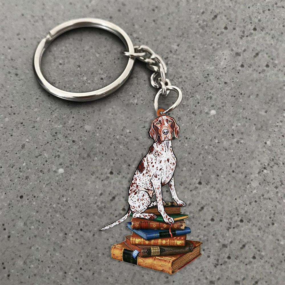 Gsp-Sit On The Book-Flat Acrylic Keychain