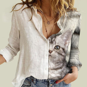 American Shorthair Cat Half Angel - Women Shirt