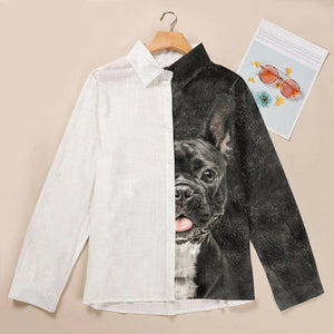 French Bulldog Half Angel  - Women Shirt