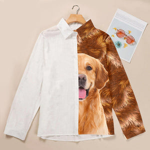 Golden Retriever Half Angel   - Women Shirt