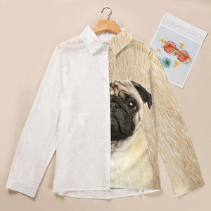 Pug Half Angel - Women Shirt