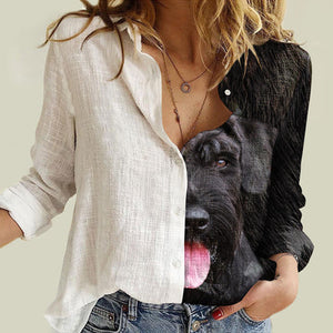 Schnauzer Half Angel - Women Shirt