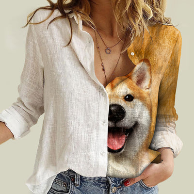 Shiba Inu Half Angel  - Women Shirt