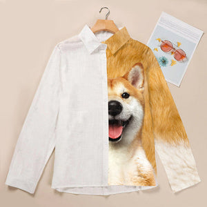 Shiba Inu Half Angel  - Women Shirt