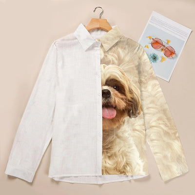 Shih Tzu Half Angel  - Women Shirt