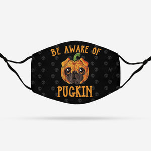 Halloween Be Aware of Pugkin EZ20 2608 Face Mask