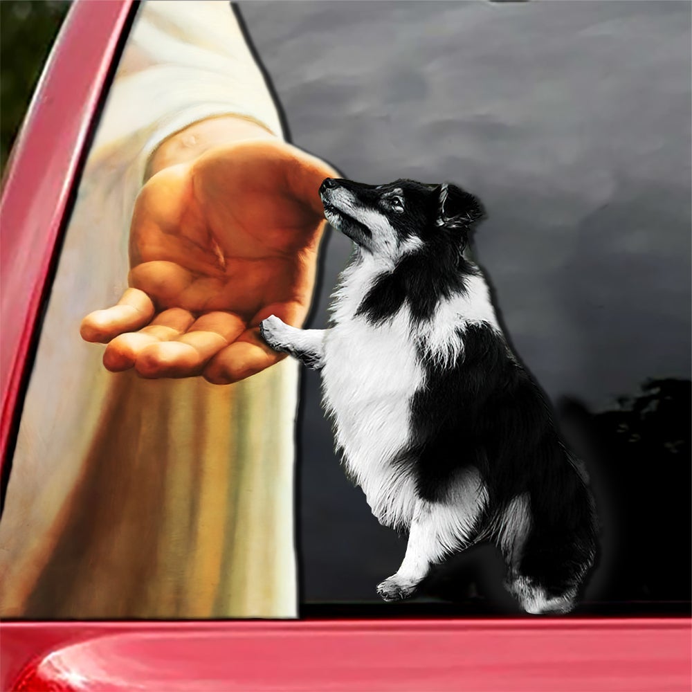 Hand God with Border Collie1-Decal