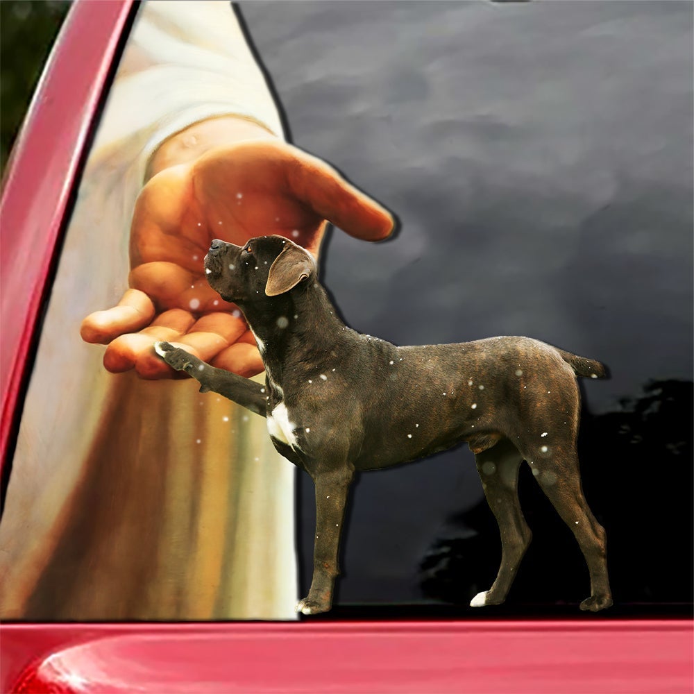 Hand God with Cane Corso-Decal